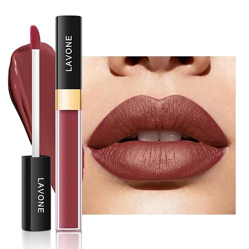 LAVONE Matte Lipstick, Long Lasting - Wine Rose